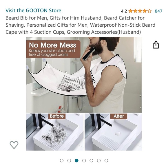 FREE W/ $10+ PURCHASE
“HUSBAND” beard catcher - Picture 2 of 6